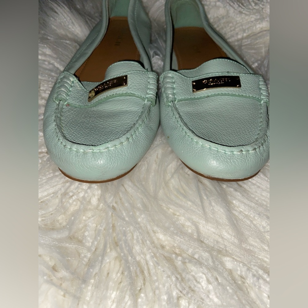 COACH Women's Shoes| Fredrica Loafers| Mint Green (Turquoise & Gold | Size: 10B - Picture 6 of 7